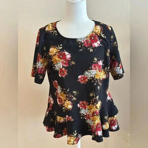 Time and tru size small floral blouse